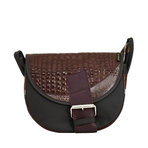 brązowa damska torebka listonoszka skórzana na ramię Freshman Mini ze sklepu Słoń Torbalski w kategorii Listonoszki - zdjęcie 188099711