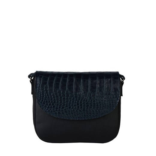 czarna torebka damska skórzana na ramię Camila ze sklepu Słoń Torbalski w kategorii Listonoszki - zdjęcie 188099713