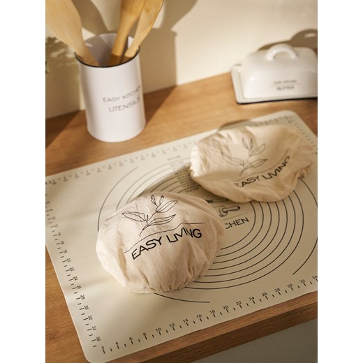 Sinsay - Bawełniane pokrywki 2 pack - kremowy Sinsay One Size Sinsay