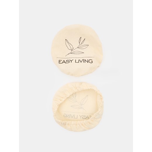 Sinsay - Bawełniane pokrywki 2 pack - kremowy Sinsay One Size Sinsay