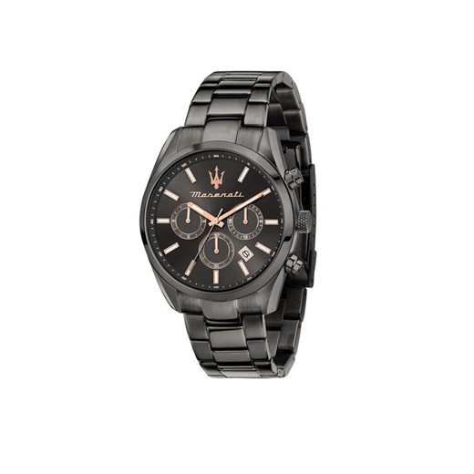Zegarek Maserati Attrazione R8853151001 Czarny ze sklepu eobuwie.pl w kategorii Zegarki - zdjęcie 188103480