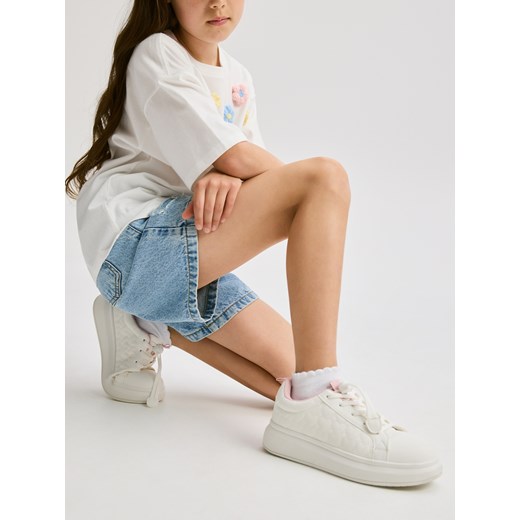 Reserved - Trampki ze stoperem - biały Reserved 32 promocja Reserved