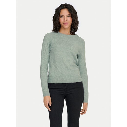 ONLY Sweter Rica 15204279 Zielony Regular Fit ze sklepu MODIVO w kategorii Swetry damskie - zdjęcie 188112251
