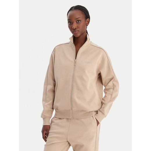 Guess Bluza V5BQ15 KCX22 Beżowy Regular Fit ze sklepu MODIVO w kategorii Bluzy damskie - zdjęcie 188115300