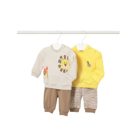 Mayoral Komplet 2 par spodni dresowych i 2 bluz 1628 Beżowy Regular Fit Mayoral 2_4M MODIVO