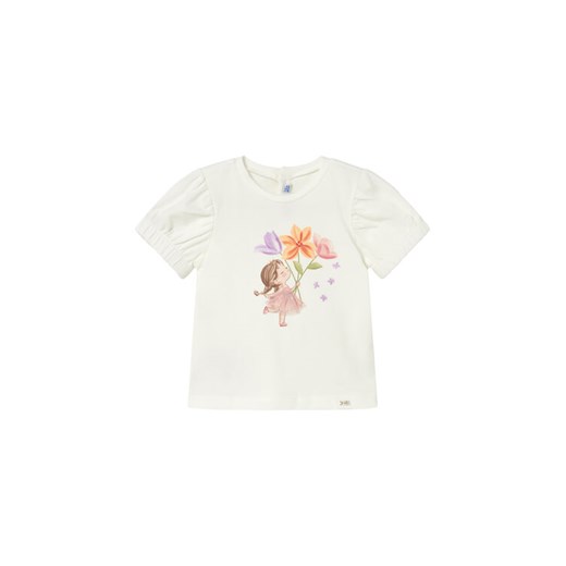 Mayoral T-Shirt 1078 Écru Regular Fit ze sklepu MODIVO w kategorii Kaftaniki i bluzki - zdjęcie 188124163