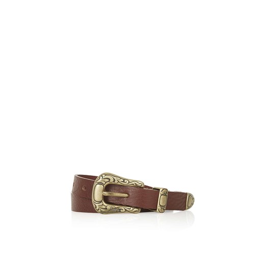 Western Detail Leather Belt topshop czerwony 