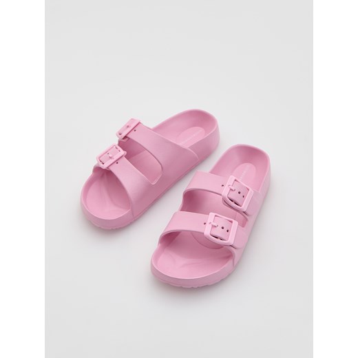 Reserved - Klapki z pianki - różowy ze sklepu Reserved w kategorii Klapki dziecięce - zdjęcie 188134541