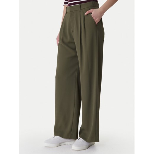 Gap Spodnie materiałowe 855968-02 Zielony Straight Fit ze sklepu MODIVO w kategorii Spodnie damskie - zdjęcie 188135974