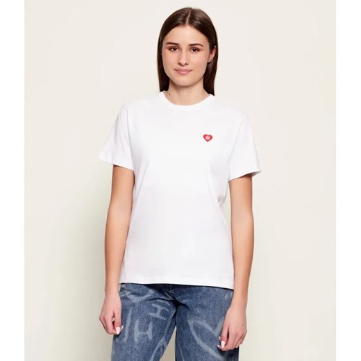 HUGO T-shirt Damacia_6 | Regular Fit ze sklepu Gomez Fashion Store w kategorii Bluzki damskie - zdjęcie 188139130