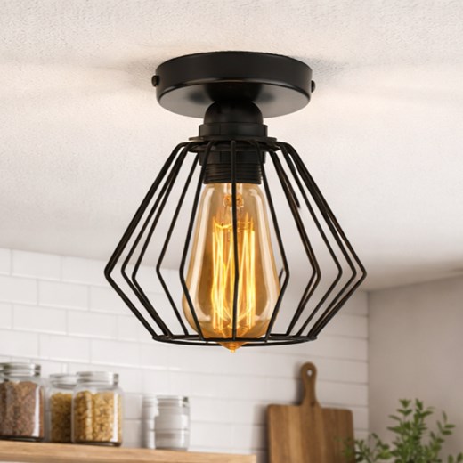 Minimalistyczny plafon loftowy w kolorze czarnym MARANA LOFT ze sklepu Lysne w kategorii Lampy sufitowe - zdjęcie 188140382