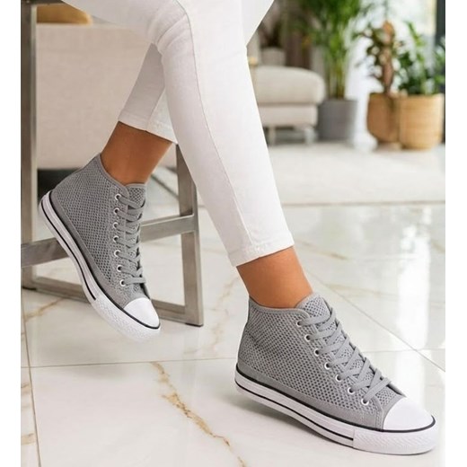 Ażurowe damskie trampki damskie na lato /D9-3 16335 G9-84/ ze sklepu Pantofelek24.pl w kategorii Trampki damskie - zdjęcie 188141243