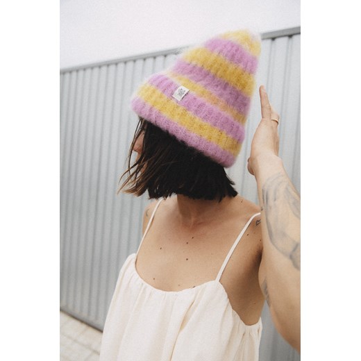 Flip Drip Beanie - Mellow Yellow & Pink Kush ze sklepu Surf Inc w kategorii Czapki zimowe damskie - zdjęcie 188141372