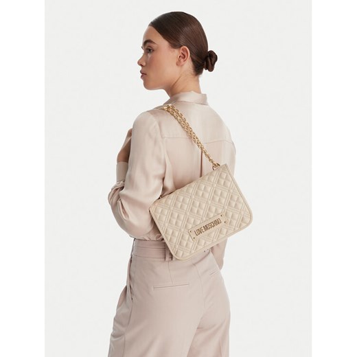 Torebka LOVE MOSCHINO JC4000PP1OLA0110 Écru ze sklepu eobuwie.pl w kategorii Czółenka - zdjęcie 188142923