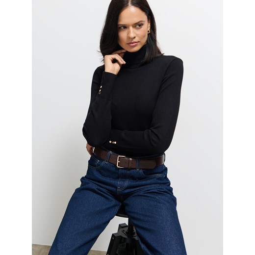 Mohito - Klasyczny golf - czarny Mohito L okazja Mohito