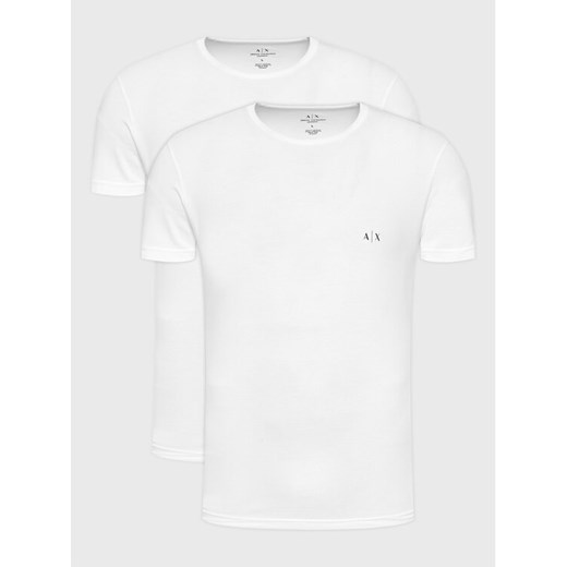 Armani Exchange Komplet t-shirtów 956005 CC282 04710 Biały Slim Fit ze sklepu MODIVO w kategorii T-shirty męskie - zdjęcie 188154921
