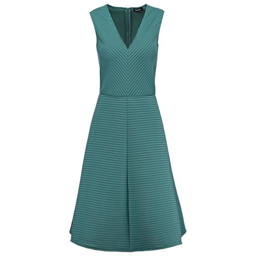 MAX&Co. PIROGA Sukienka koktajlowa petrol zalando zielony abstrakcyjne wzory