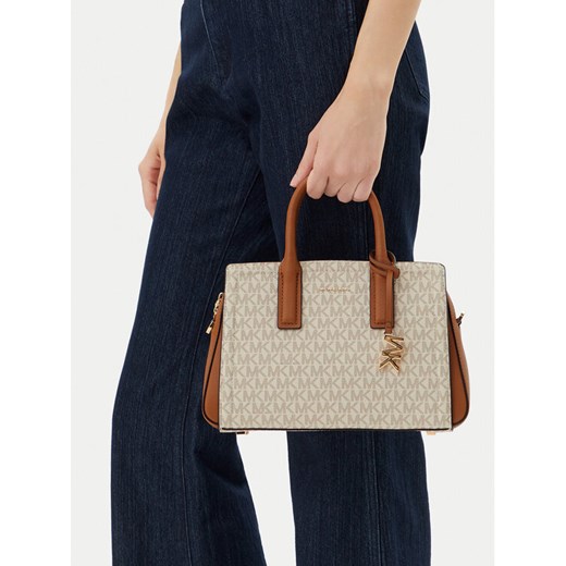 Torebka MICHAEL Michael Kors Laila 30S5G9IS1B Écru ze sklepu eobuwie.pl w kategorii Kuferki - zdjęcie 188249842