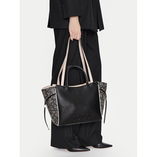 Torebka TOUS City Kaos Icon 2002186652 Czarny ze sklepu eobuwie.pl w kategorii Torby Shopper bag - zdjęcie 188249860