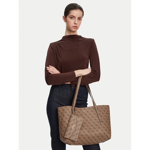 Torebka Guess HWLG96 48230 Beżowy ze sklepu eobuwie.pl w kategorii Torby Shopper bag - zdjęcie 188249861