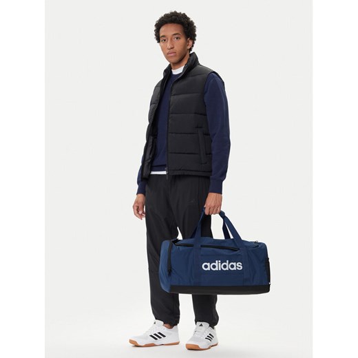 Torba adidas Linear Duffel Medium IN6116 Granatowy ze sklepu eobuwie.pl w kategorii Torby podróżne - zdjęcie 188250130