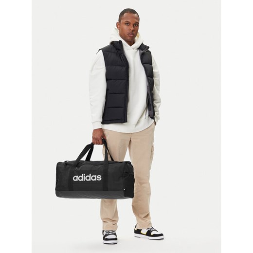 Torba adidas Linear Duffel Medium JD9555 Czarny ze sklepu eobuwie.pl w kategorii Torby podróżne - zdjęcie 188250370