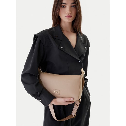 Torebka HUGO 50557850 Brązowy ze sklepu eobuwie.pl w kategorii Listonoszki - zdjęcie 188250611