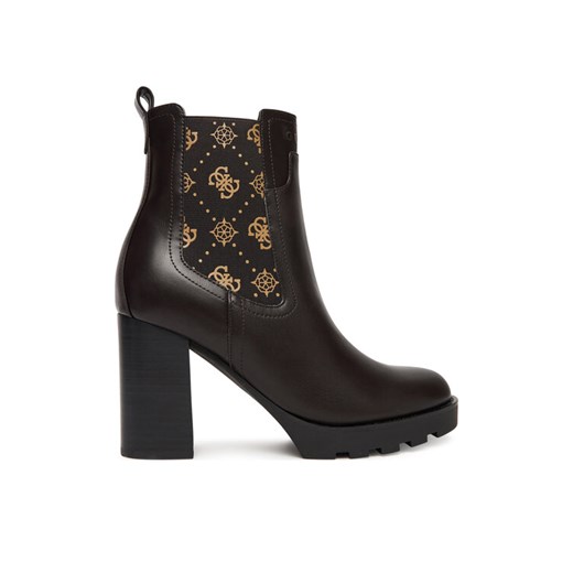 Botki Guess FLFNLL ELE10 Brązowy ze sklepu eobuwie.pl w kategorii Botki - zdjęcie 188251214