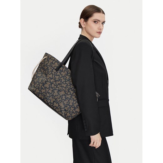 TOUS Torebka Kaos Icon 2002022051 Czarny ze sklepu MODIVO w kategorii Torby Shopper bag - zdjęcie 188255441