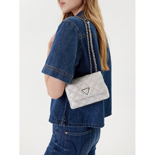 Guess Torebka Giully II Mini HWQM96 73740 Srebrny Guess OS MODIVO