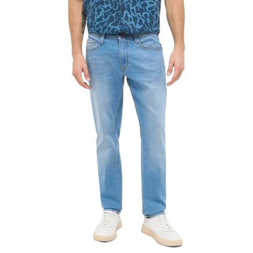 Męskie Spodnie Jeansowe Mustang Style Oregon Slim Denim Blue 1016316 5000 303 ze sklepu YouNeedit.pl w kategorii Jeansy męskie - zdjęcie 188262673