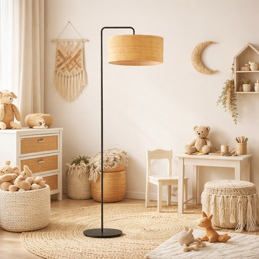 Czarna lampa stojąca boho BOLIVIA BOHO ze sklepu Lysne w kategorii Lampy podłogowe - zdjęcie 188263060