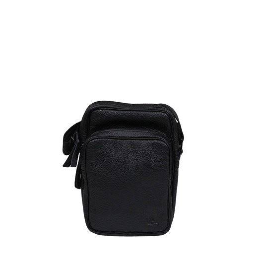 czarna  męska torba skórzana na ramię Gustaw ze sklepu Słoń Torbalski w kategorii Torby męskie - zdjęcie 188265264