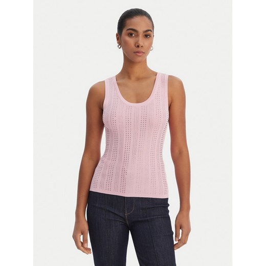 Fracomina Top FR26ST4005K524R9 Różowy Slim Fit ze sklepu MODIVO w kategorii Bluzki damskie - zdjęcie 188283523