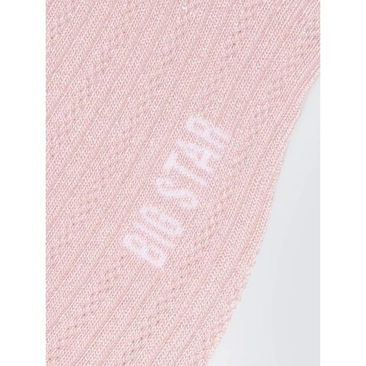 Stopki damskie ażurowe różowe Holiana 600 ze sklepu Big Star w kategorii Skarpetki damskie - zdjęcie 188284073