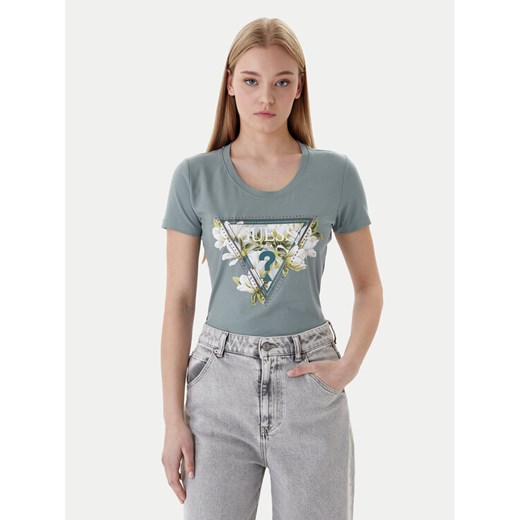 Guess T-Shirt W6RI35 J1314 Slim Fit ze sklepu MODIVO w kategorii Bluzki damskie - zdjęcie 188285221