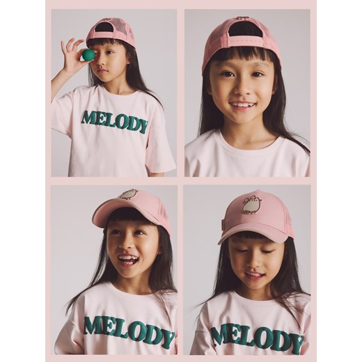 Reserved - Czapka Pusheen - pastelowy róż ze sklepu Reserved w kategorii Czapki dziecięce - zdjęcie 188286513