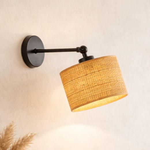 Ruchomy kinkiet nad łóżko w stylu boho TETE BOHO ze sklepu Lysne w kategorii Lampy ścienne - zdjęcie 188286741