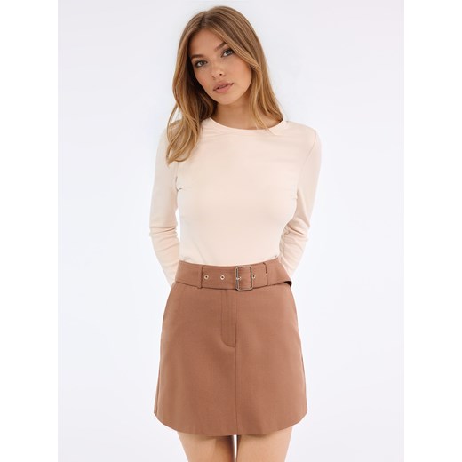 Mohito - Longsleeve basic - beżowy Mohito M Mohito