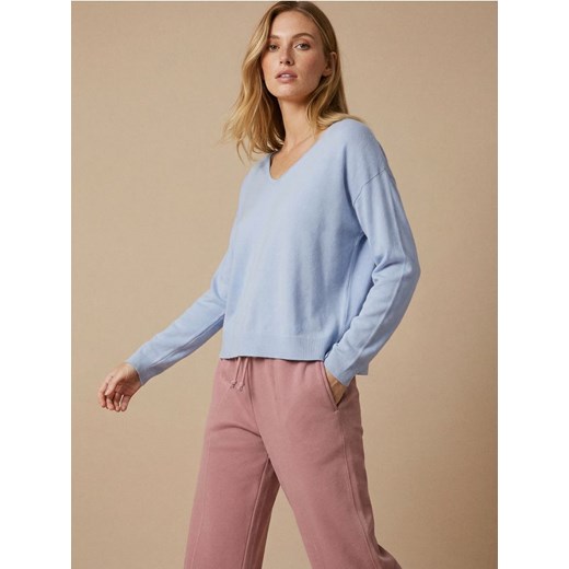 Sinsay - Luźny sweter z wiskozą - niebieski ze sklepu Sinsay w kategorii Swetry damskie - zdjęcie 188304862