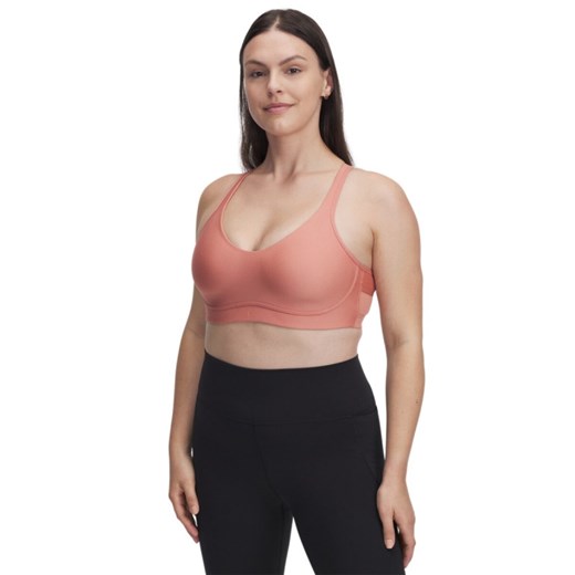 Biustonosz treningowy Under Armour UA Infinity Low 2.0 Bra - różowy ze sklepu Sportstylestory.com w kategorii Biustonosze - zdjęcie 188311930