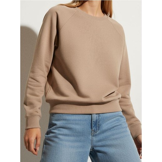 Sinsay - Bluza crewneck basic - brązowy ze sklepu Sinsay w kategorii Bluzy damskie - zdjęcie 188312504