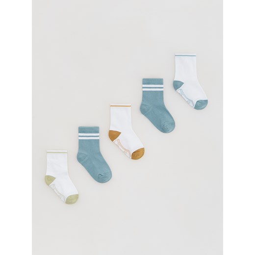 Reserved - Skarpetki 5 pack - biały ze sklepu Reserved w kategorii Skarpetki dziecięce - zdjęcie 188313092