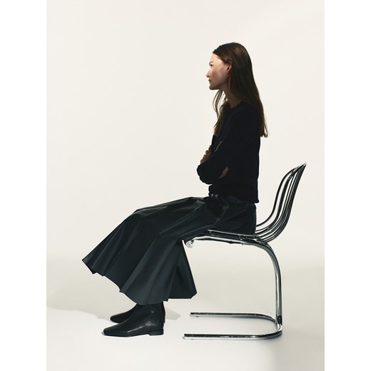 Reserved - Skórzane botki - czarny ze sklepu Reserved w kategorii Botki - zdjęcie 188313280