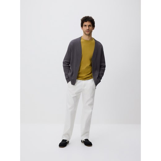 Reserved - Rozpinany kardigan - szary ze sklepu Reserved w kategorii Swetry męskie - zdjęcie 188347322
