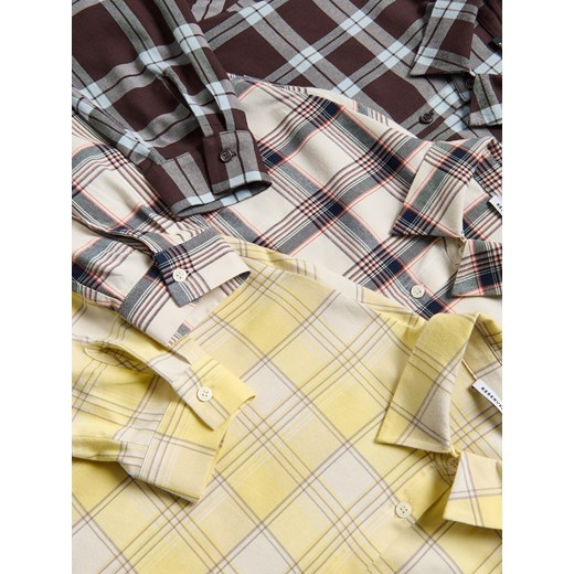 Reserved - Koszula w kratę - złamana biel Reserved L Reserved