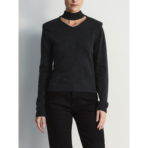 Reserved - Sweter z golfem - ciemnoszary ze sklepu Reserved w kategorii Swetry damskie - zdjęcie 188379462