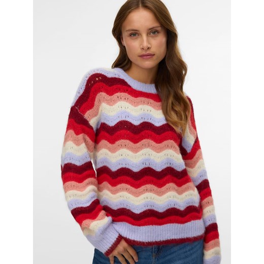 Vero Moda Sweter w kolorze czerwono-lawendowym Vero Moda L Limango Polska okazyjna cena