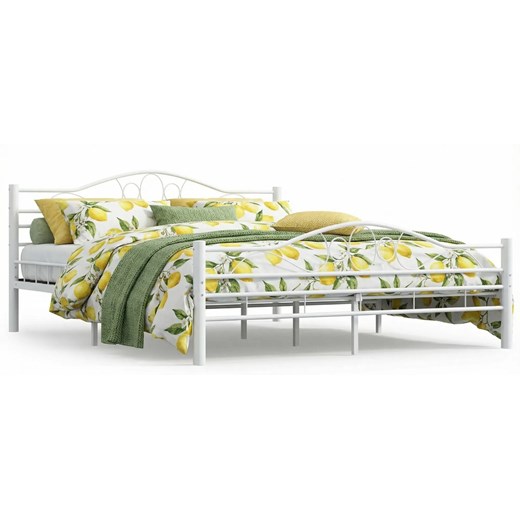 Metalowe Białe Łóżko W Stylu Loft 160X200 Cm P3-S02 ze sklepu Edinos.pl w kategorii Łóżka i materace - zdjęcie 188385434