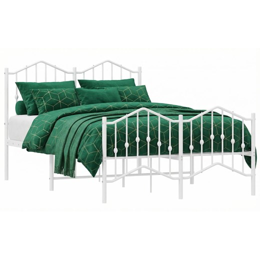 Białe metalowe łóżko w stylu loftowym 120x200 cm G8-Z87 ze sklepu Edinos.pl w kategorii Łóżka i materace - zdjęcie 188385451